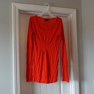 extra small red longsleeve lightweight top